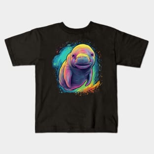 Manatees Smiling Kids T-Shirt